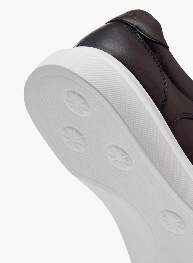 Lee Cooper Men's Solid Sneakers with Lace-Up Closure