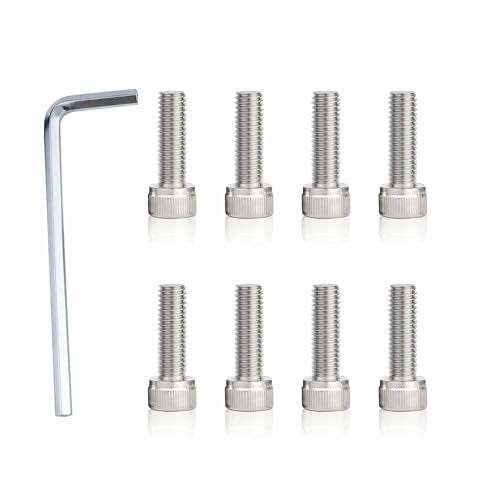 haizusai 8Pack Fuel Wheel Center Cap Screws with Adapter Tool for 100163B 100163B 100163GB Stainless Steel Material - Image 1