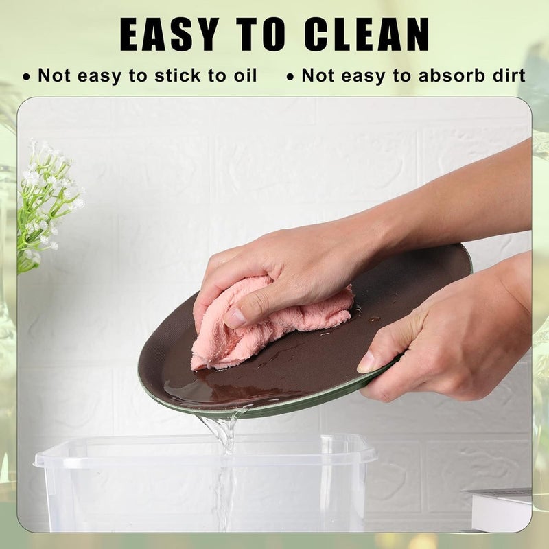 BS B&S Round Non-Slip Plastic Serving Tray 3 pc Set (35 cm) - Image 5