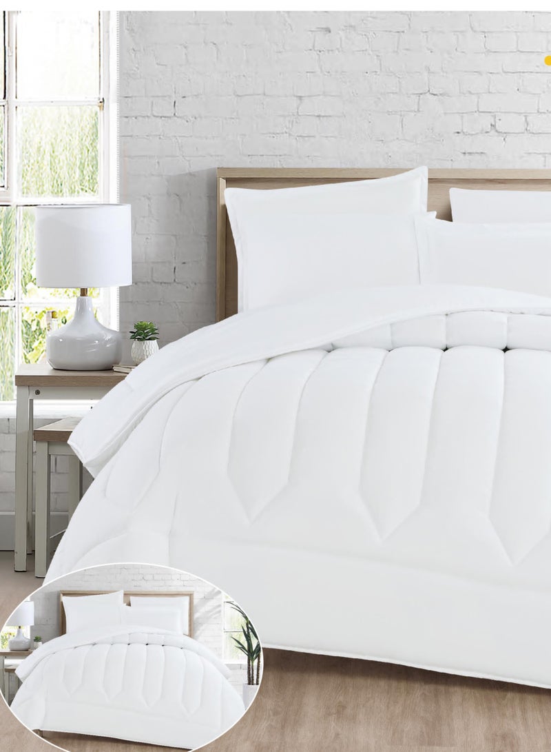 ماركه  طقم لحاف مفرش سرير نفرين فندقي ذو طابع وجهين ليضيف الجمال الى ديكور غرفتك - Image 2