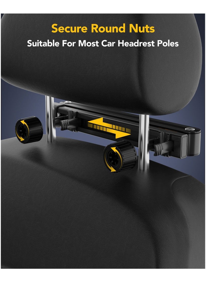 Remson - Remson On The Go Extendable Headrest Car Tablet Holder Flexible Adjustable Universal 360° Rotation Compatible for iPad Pro, Galaxy Tab, 4-12.9 Inches Phone and Tablet - Image 1
