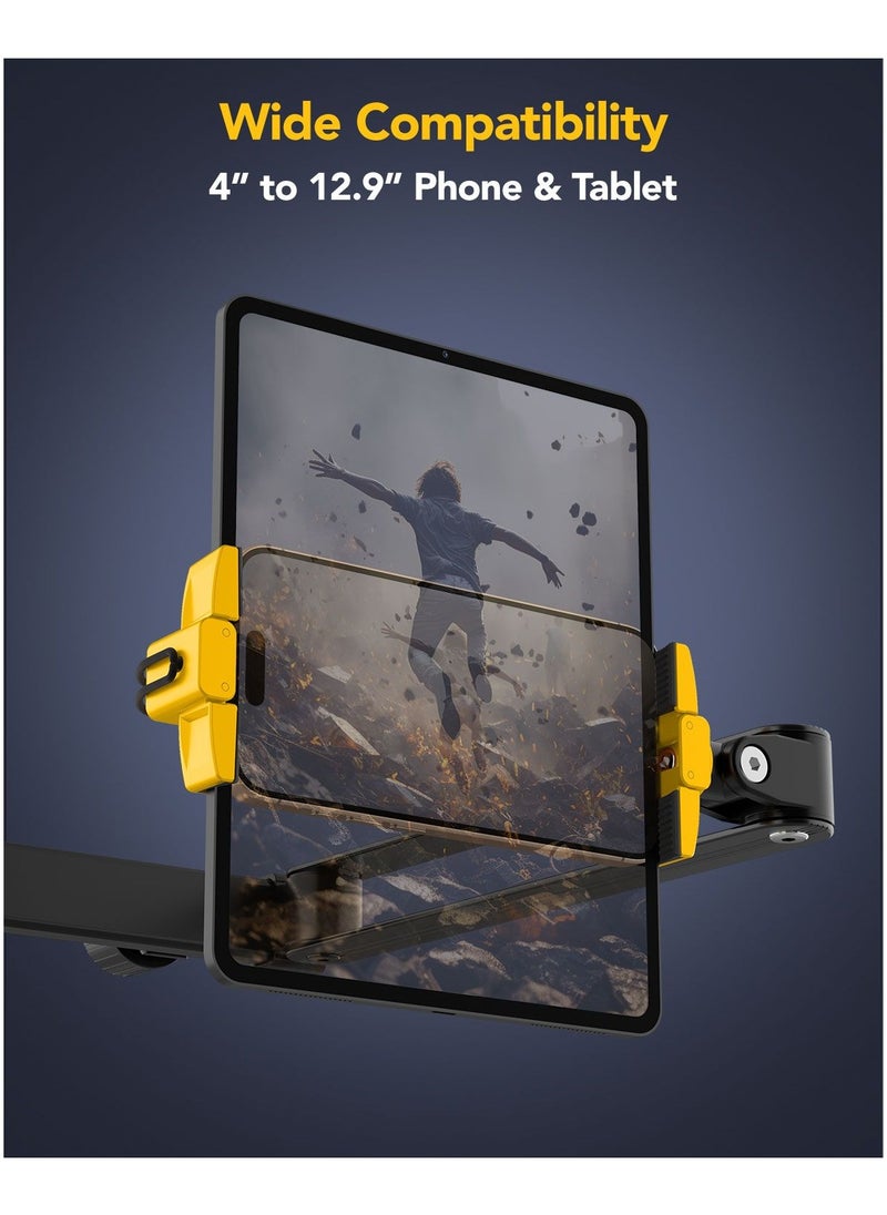 Remson - Remson On The Go Extendable Headrest Car Tablet Holder Flexible Adjustable Universal 360° Rotation Compatible for iPad Pro, Galaxy Tab, 4-12.9 Inches Phone and Tablet - Image 1
