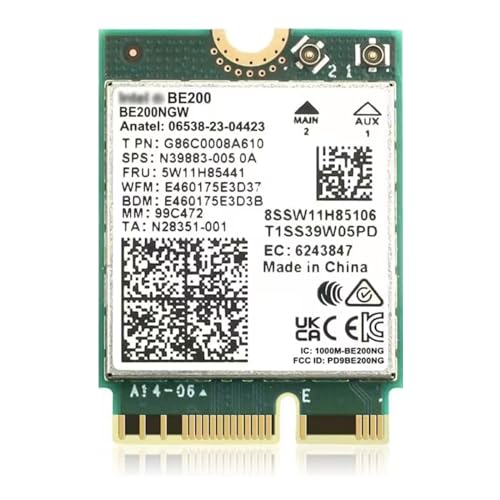 OKN WiFi 7 BE200NGW WiFi M.2 Card Tri-Band 802.11be WiFi Module, 6-Stream 9.3Gbps, Bluetooth 5.4, 4K QAM, 320MHz, 802.11BE Adapter for Laptop and PC, Support Windows 10/11 64bit (Not Support All AMD CPU) - Image 1