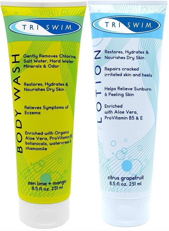 Triswim TRISWIM Chlorine Out Body Wash & Lotion Gift Set  - Image 1