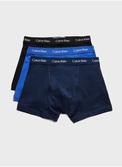 CALVIN KLEIN 3 Pack Logo Waist Trunks  - Image 1