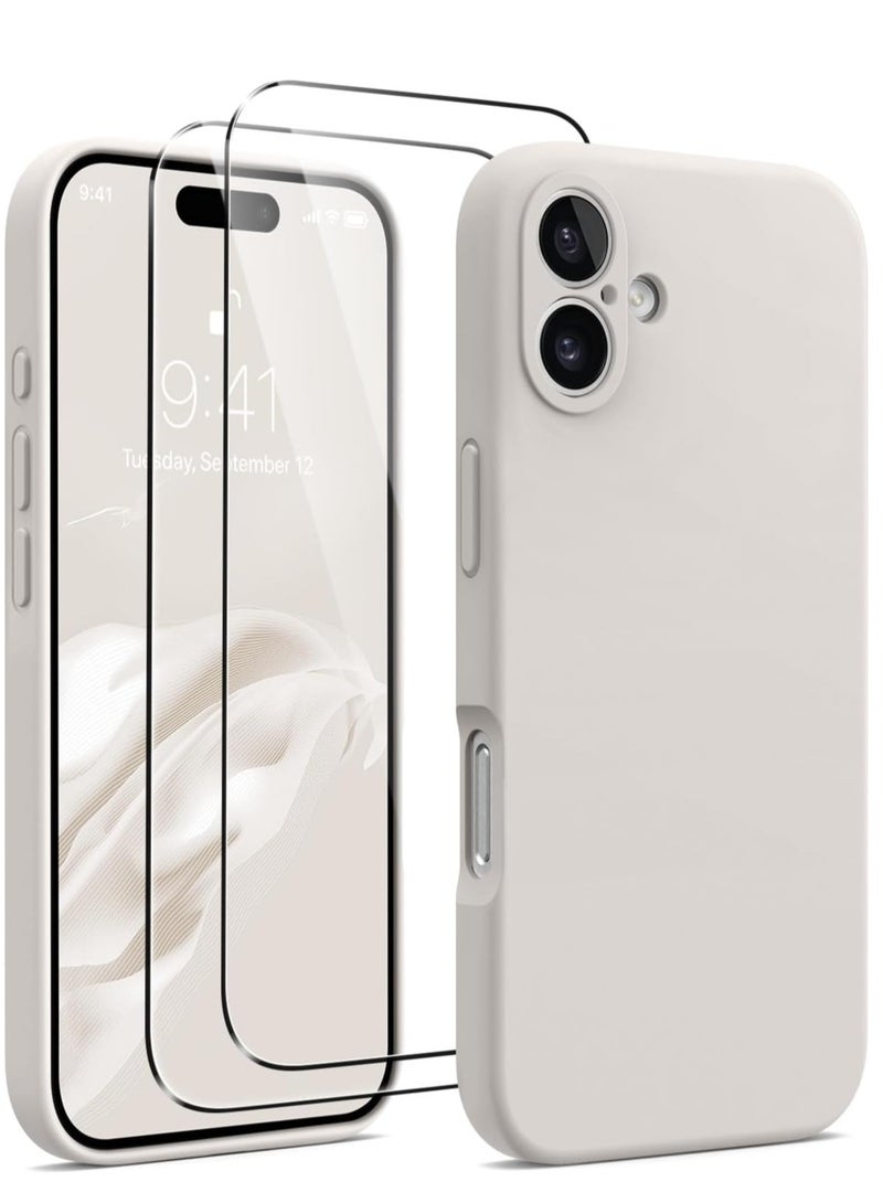 Silicone Case for iPhone 16 Plus – MagSafe Compatible, Camera Protection, Anti-Scratch Microfiber Lining, Includes 2 Screen Protectors - Image 1