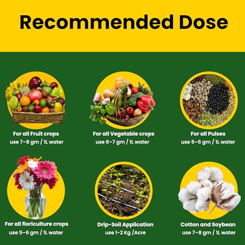 Utkarsh SOP 00 00 50 - Potassium Sulphate for Plants Growth, 100% Water Soluble Powder, Foliar Spray Nutrition | NPK Fertilizers for Home Garden & Crops (250 Gm; Pack of 1) - Image 5