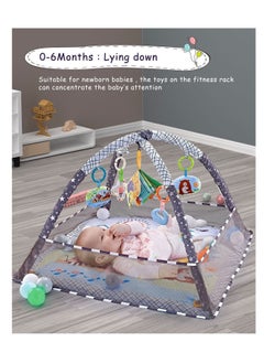 Baby Game Gym, Baby Game Mat Newborn with 5 Hanging Toys and 18 Ocean Balls, Lightweight Foam Support Washable Soft Cotton Base, Game Mat and Floor Gym for 0-24 Months - pzsku/Z7C3958BC5FA857733131Z/45/_/1685354089/a4ce9f77-5b38-4944-8417-01648121597f