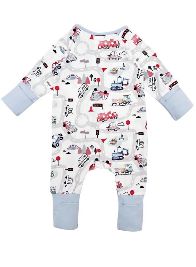 Bow Dream Infant Boys Girls Clothes Newborn Bamboo Rayon Baby girl Romper baby boy Bodysuit Jumpsuit Deep Green Traffic Plane 3-6 Months - Image 3