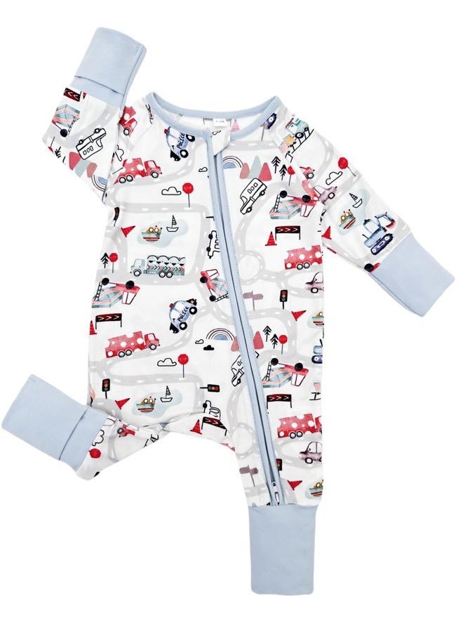 Bow Dream Infant Boys Girls Clothes Newborn Bamboo Rayon Baby girl Romper baby boy Bodysuit Jumpsuit Deep Green Traffic Plane 3-6 Months - Image 2