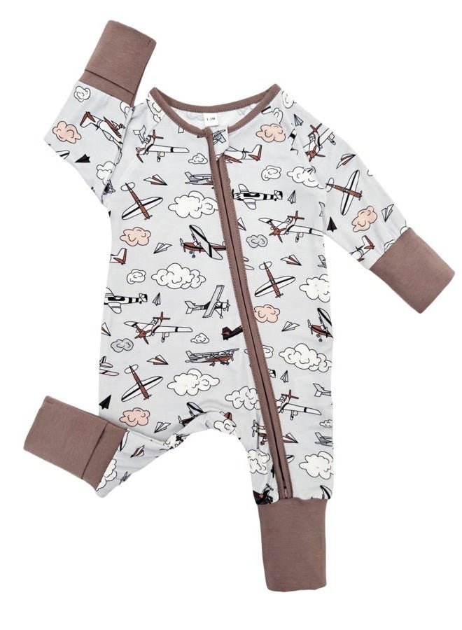 Bow Dream Infant Boys Girls Clothes Newborn Bamboo Rayon Baby girl Romper baby boy Bodysuit Jumpsuit Deep Green Traffic Plane 3-6 Months - Image 4