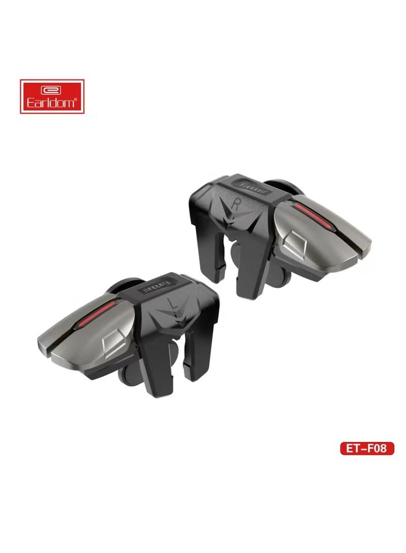 وحدة تحكم Earldom F08 Mobile Trigger وزر إطلاق النار ومشغلات الألعاب للهواتف الذكية التي تعمل بنظامي التشغيل iOS وAndroid - Image 2
