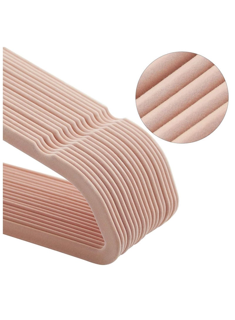 Red Dot Gift 30 Pieces 42cm Pink Non-Slip Velvet Clothes Hanger with 360 Degree Rotatable Hook, Durable and Slim - Image 4