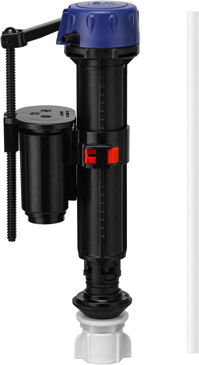 JAIMINI Toilet Fill Valve Replacement Kit, Quick-Install Inlet Valve with Connector & Refill Tube, Fixes Slow Filling, Leaks, Noisy Tank, Universal for Most Toilet Tanks - Image 1