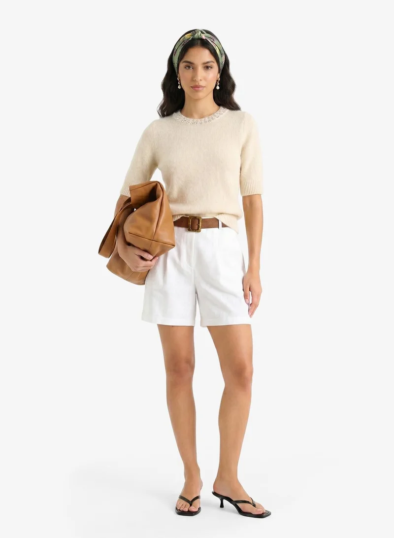 Only  Rhinestone Pullover Sweater for Women | Best Price UAE