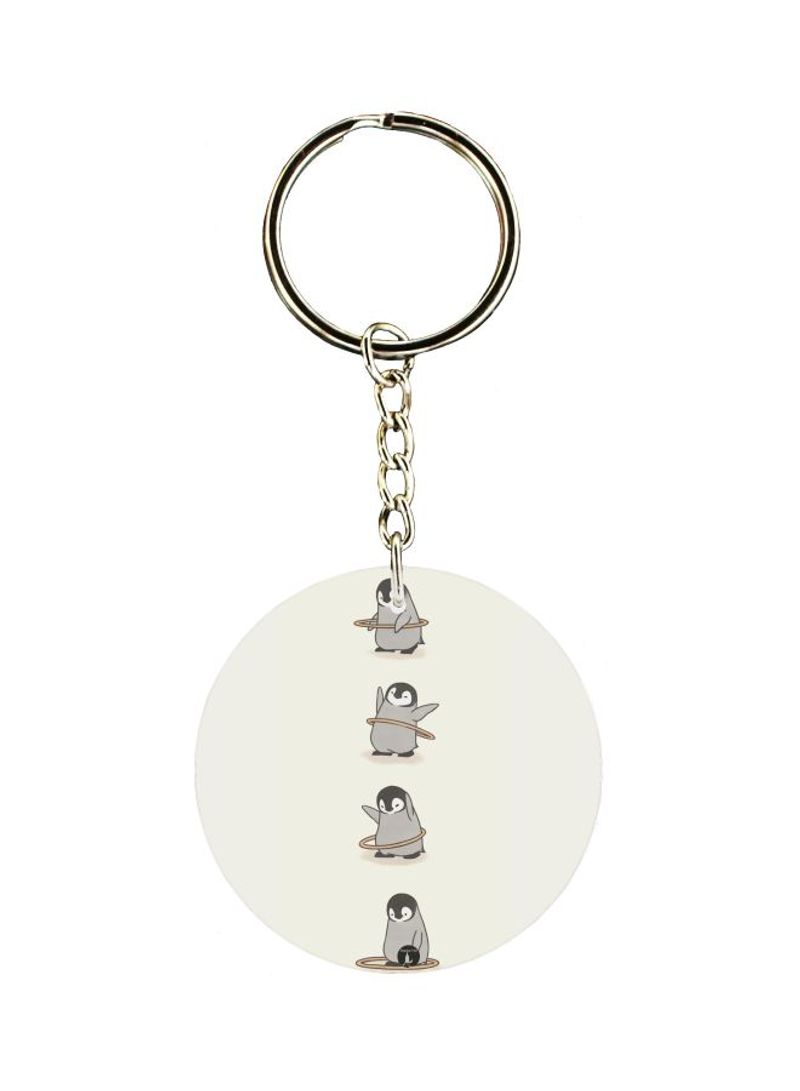 RKN Penguin Printed Keychain