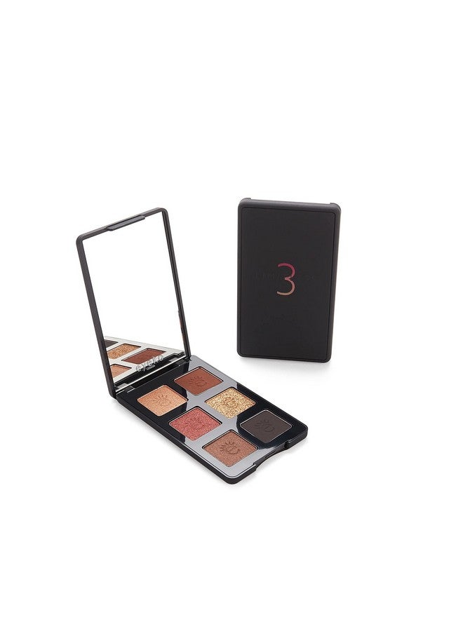 Limitless Eyeshadow Palette 3 - High Pigment - 6 Shades - Blendable Warm Browns And Champagne Shimmers - Lightweight - Vegan