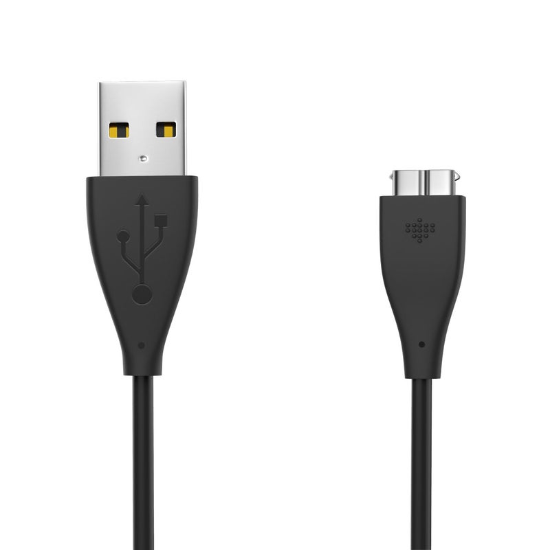 MoKo Charging Cable Compatible with Fitbit Charge HR Replacement USB Charger Charging Cable for Fitbit Charge HR Wireless Activity Smartwatch Wristband Black - Image 1