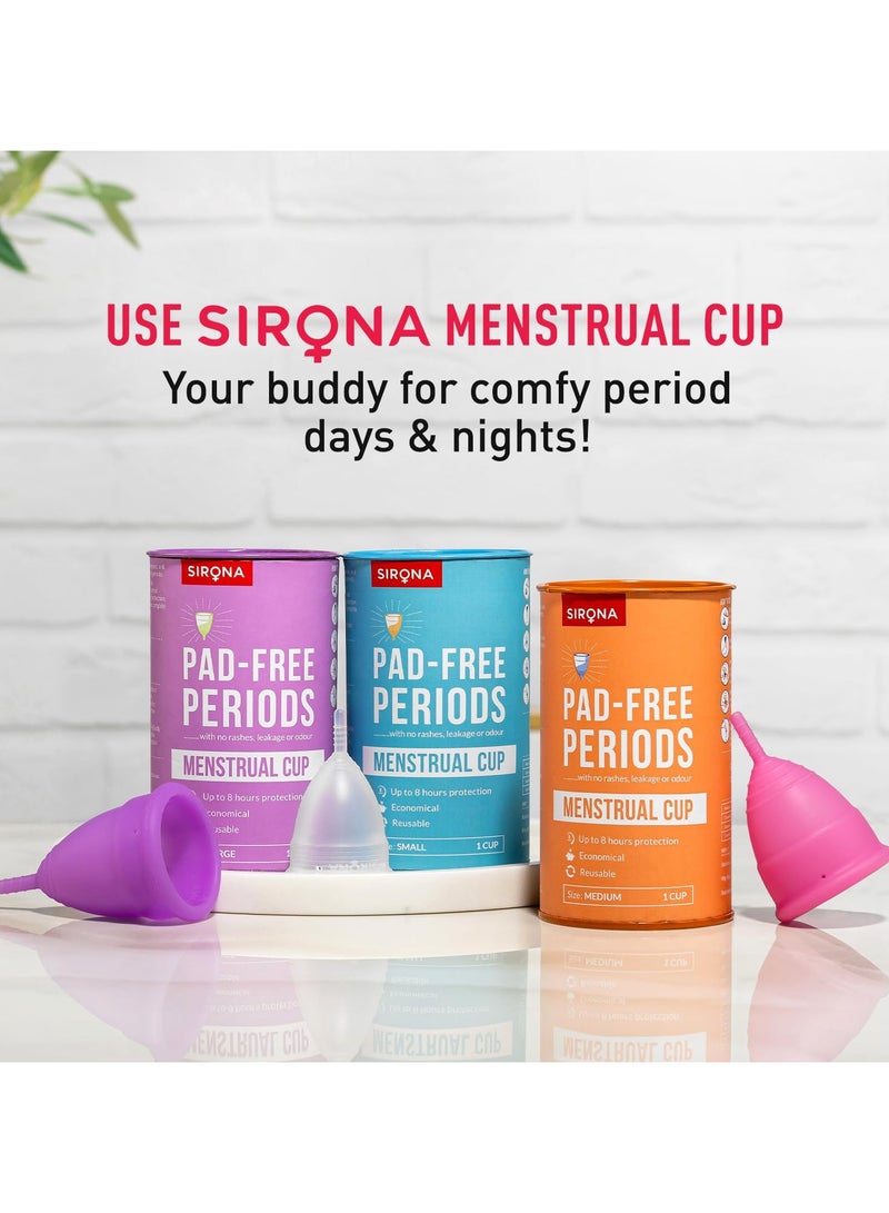 Sirona Reusable Menstrual Cup Large 1 Pc - Image 3