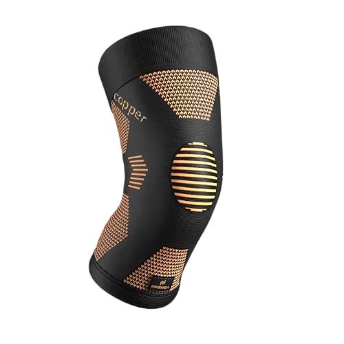 NEENCA Copper Knee Brace for Women and Men Knee Compression Sleeve for Knee Pain Arthritis ACL Meniscus Tear Joint Pain Relief Knee Support for Running Working Out FitnessWeightliftingSingle - Image 2