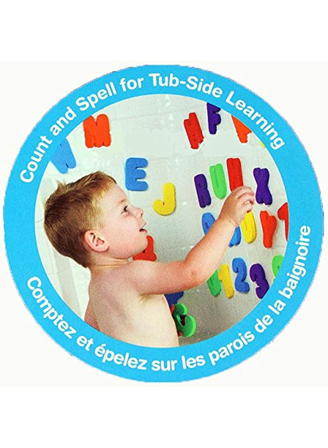 KASTWAVE Bath Toys Organizer + 36 Soft Foam Abc 123 Letters & Numbers Bathroom Alphabet Baby Toys For Early Learning Foam Letters And Quick Dry Storage Net Bag - Image 5