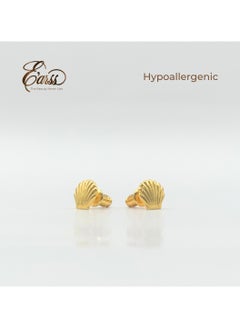 Sea Shell Gold Earrings | Stainless Steel | Gold Plated - pzsku/Z7C39F67AAA9CDD00A062Z/45/_/1732176594/ae45d0d3-6659-4b73-bf9b-dacb86c1acf1