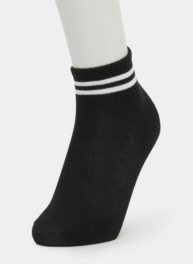 ستايلي Styli Set of 5 - Striped Ankle Socks