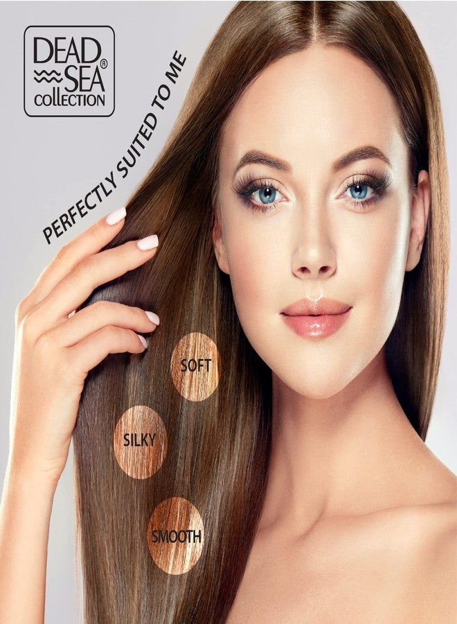 Dead Sea Collection مجموعة شامبو وبلسم من البحر الميت مع زيت جوز الهند - منتجات ترطيب وتنعيم الشعر مع معادن البحر الميت لجميع أنواع الشعر - مجموعة من زجاجتين (33.8 و 30.6 أونصة سائلة)  - Image 3