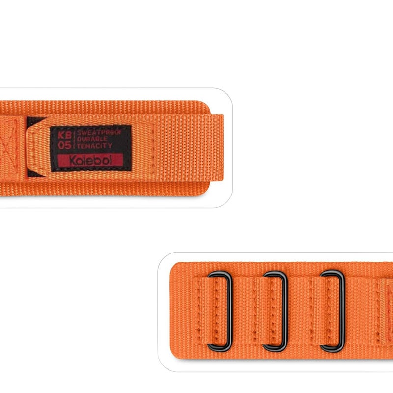 سوار ساعة ذكية باللون أزرق قابل للتعديل سوار نايلون حلقي متوافق مع Apple Watch 38/40/41/42/44/45/49mm بملاءمة قابلة للتعديل وحزام بديل - Image 4