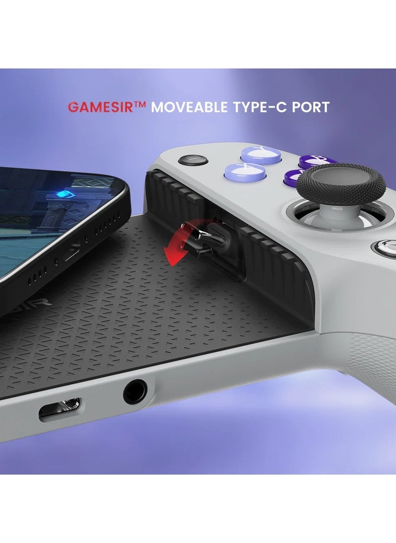 Gamepad GameSir G8 Galileo Mobile Gaming Controller for Android & iPhone 15 Series (USB-C), Plug and Play Gamepad with Hall Effect Joysticks/Hall Trigger, 3.5mm Audio Jack