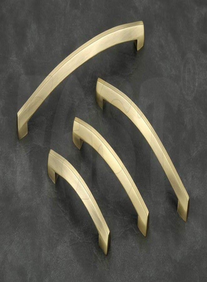 فاست مقبض خزانة/سحب/خزانة ملابس/باب منحني نصف مثلث من الفولاذ المقاوم للصدأ FAST CP30، لون أصفر عتيق، نحاسي (288 مم، نحاس عتيق) - قطعتان - Image 1