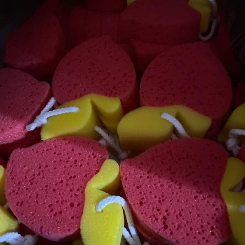 Fruit Shaped Bath Sponges 4 Pack Soft Body Scrubbers For Gentle Exfoliating And Shower - Image 5
