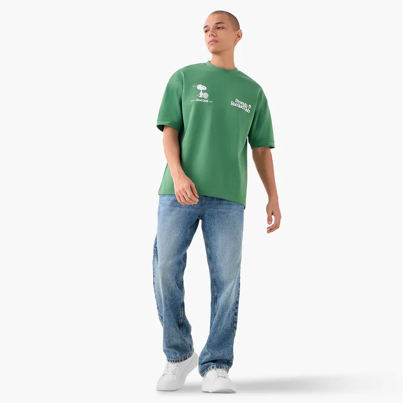 اس بي كاركترز Peanuts Print T-shirt
