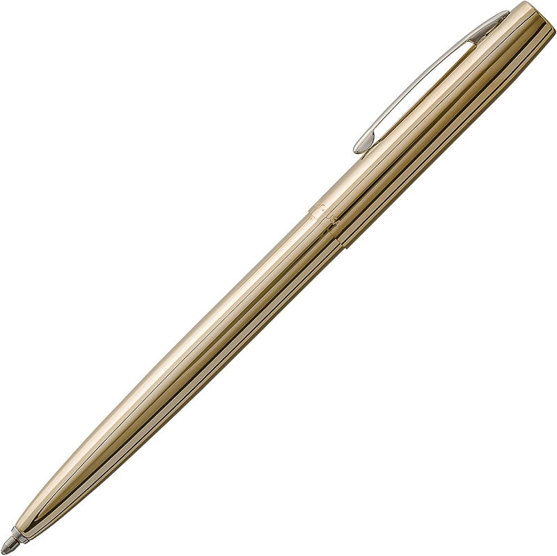 FISHER Space Pen Space, Upside Down, Extreme Ballpoint Pen, Raw Brass (M4RAW) - Image 1