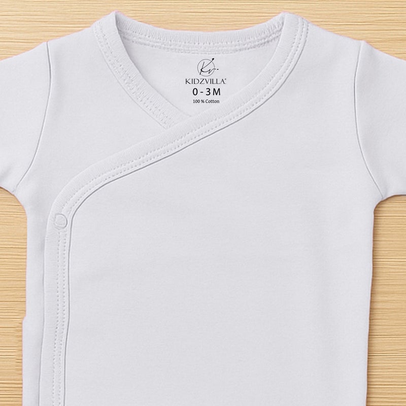 Kidzvilla Baby Wrap Bodysuit (Short Sleeve) 96011 - Image 2