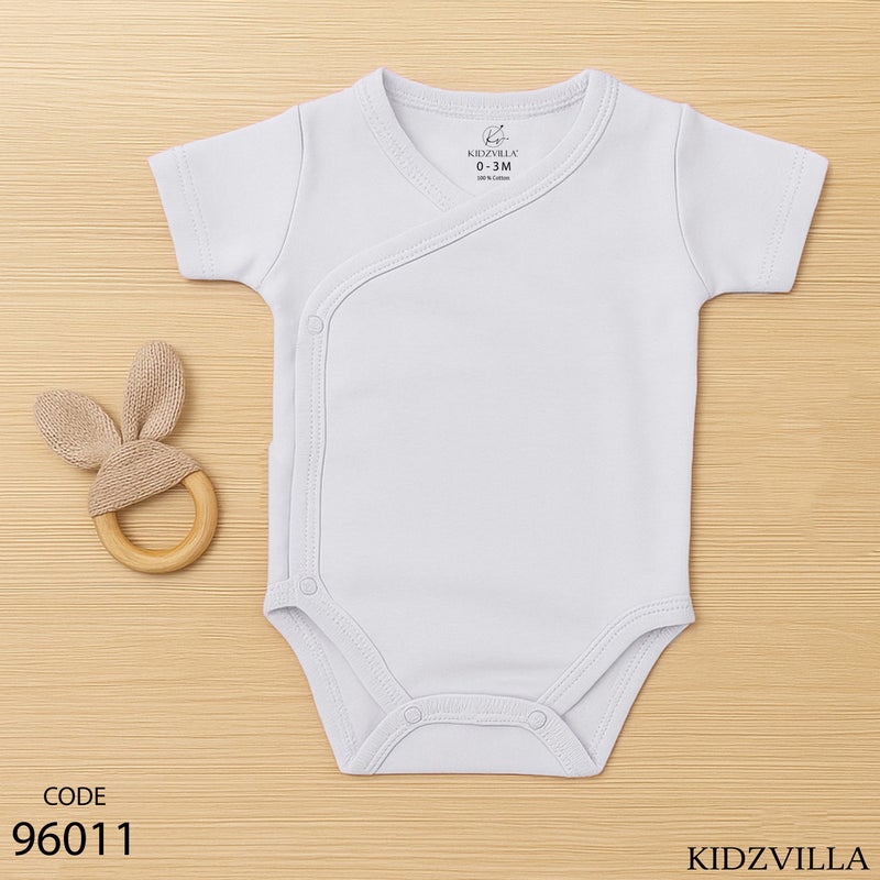 Kidzvilla Baby Wrap Bodysuit (Short Sleeve) 96011 - Image 1