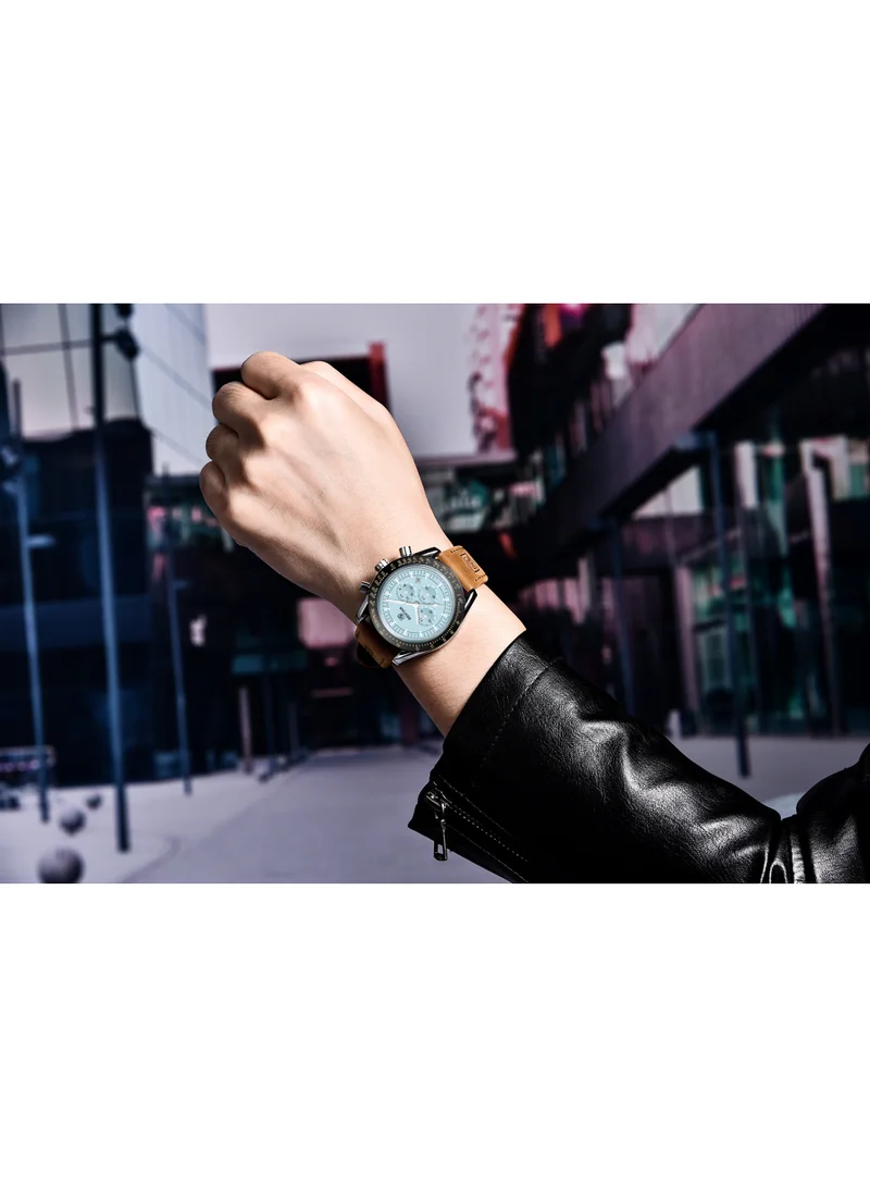 BENYAR BY BENYAR Watch for Men Analog Quartz Chronograph Waterproof Luminous Designer Mens Wrist Watches Business Work Sport Casual Dress Watch with Silicone Strap Elegant Gifts for Men