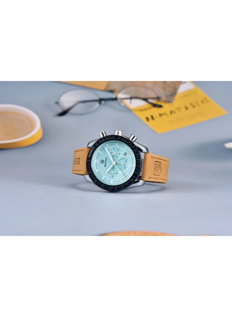 BENYAR BY BENYAR Watch for Men Analog Quartz Chronograph Waterproof Luminous Designer Mens Wrist Watches Business Work Sport Casual Dress Watch with Silicone Strap Elegant Gifts for Men