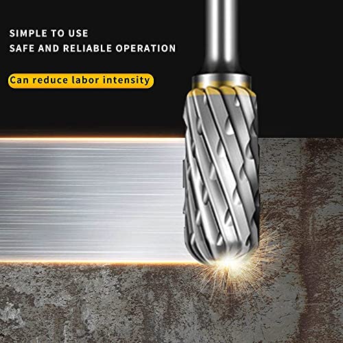 FOTYBEI Carbide Burr Set Compatible with Dremel Rotary Tool 10Pcs Die Grinder Bits Rotary File Rasp with 1/8" Shank Tool Accessories for Attachments Cutting Burrs Metal Grinding Engraving Porting Double Cut - Image 3