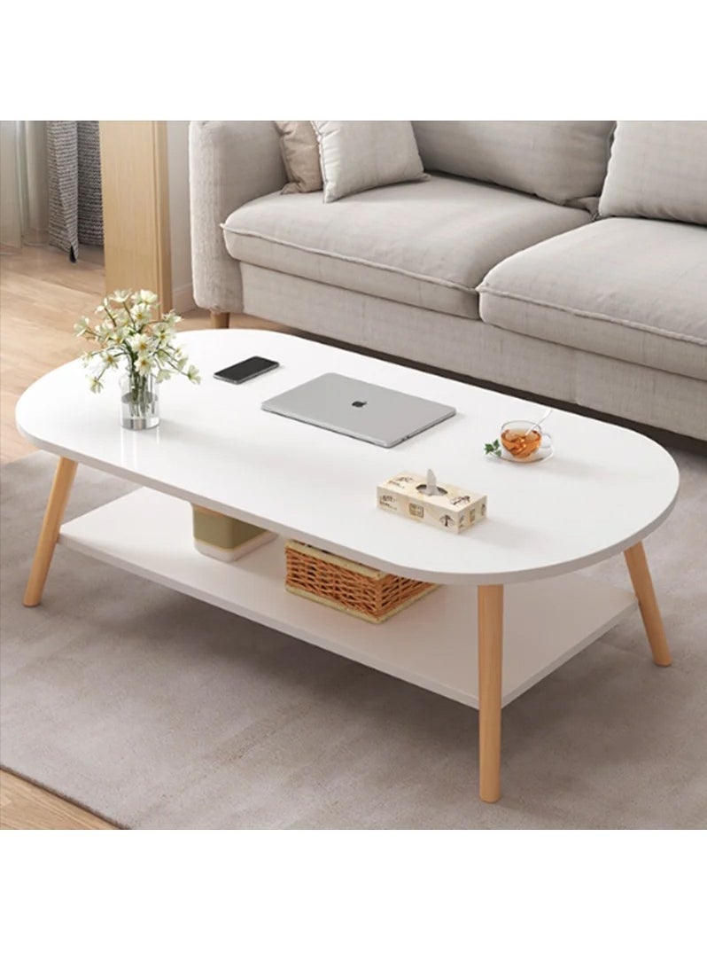 DubaiGallery End Table Coffee Table Small Apartment Home Living Room Table Modern Minimalist Creative Tea Table Simple Sofa Side Corner Table Coffee Table  - Image 3