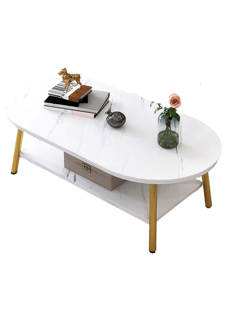 DubaiGallery End Table Coffee Table Small Apartment Home Living Room Table Modern Minimalist Creative Tea Table Simple Sofa Side Corner Table Coffee Table  - Image 2