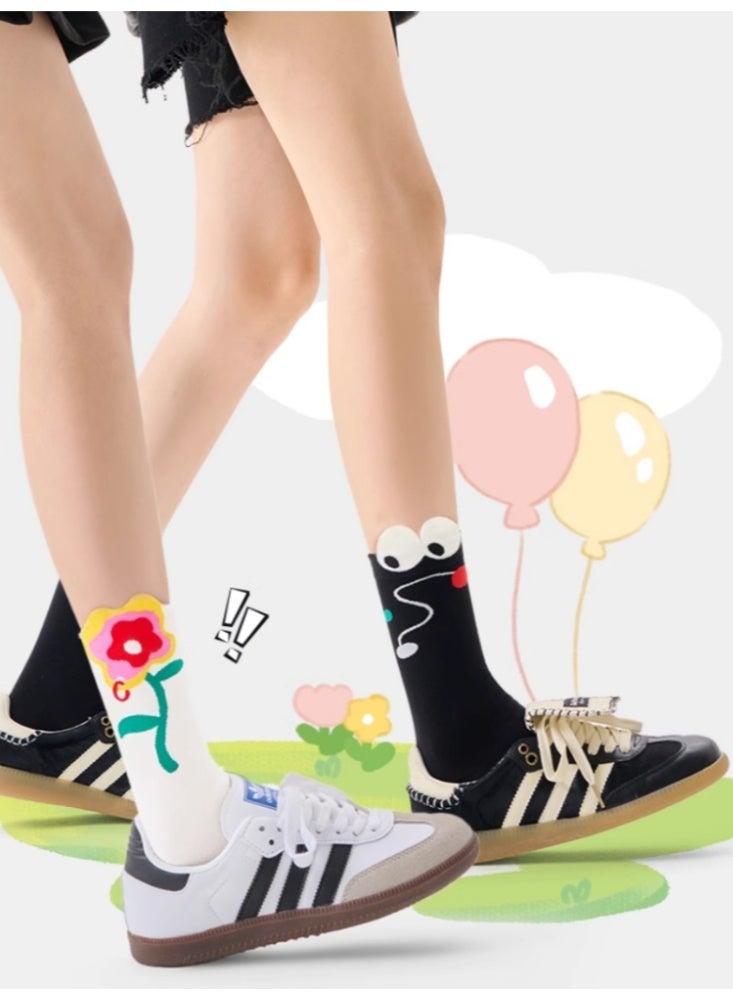 جوارب النساء جوارب متوسطة الارتفاع جوارب عديمة العظام حفل الفاكهة ★  صناديق الهدايا الإبداعية - Image 2