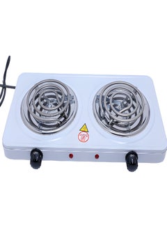 Twomax Two-burner hot plate with thermostat, 2000 watts - white  - Image 1