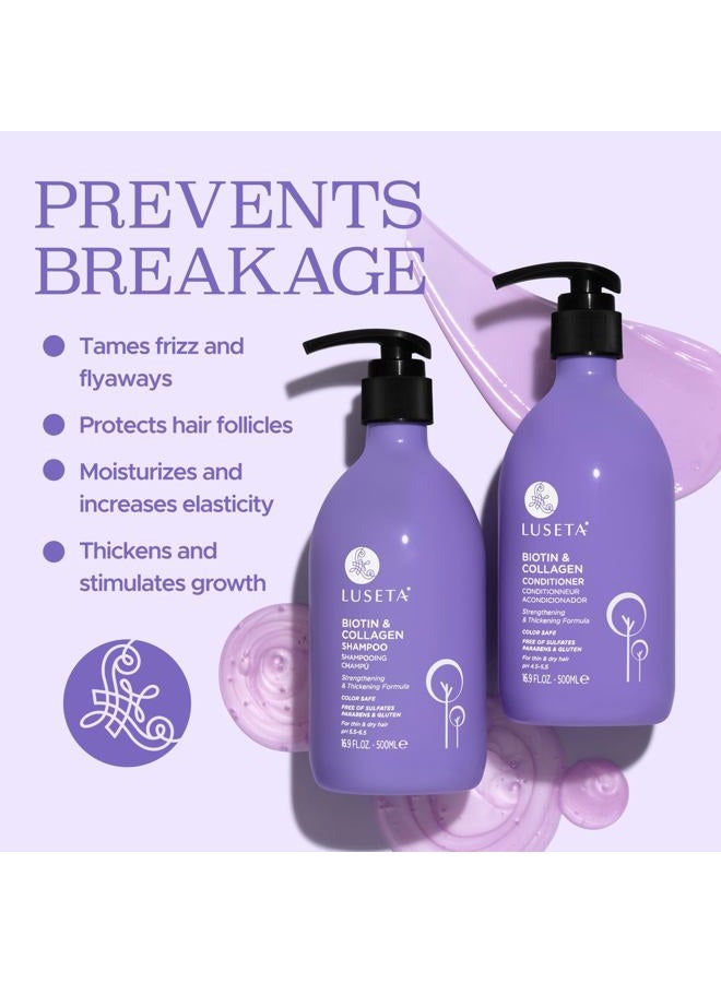 Luseta Biotin Biotin & Collagen Shampoo & Conditioner Set,2x16.9oz - Image 3
