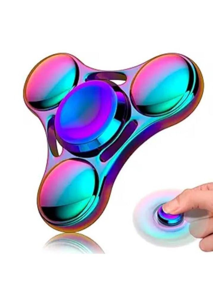 Fidget Spinners Toy, 2-5 Min Spins Time Stainless Steel R188 Bearing Metal Fidget Spinner, EDC ADHD Stress Anxiety Relieves, Fidget Spinner Toys for Kids and Adults (Colorful) - Image 1