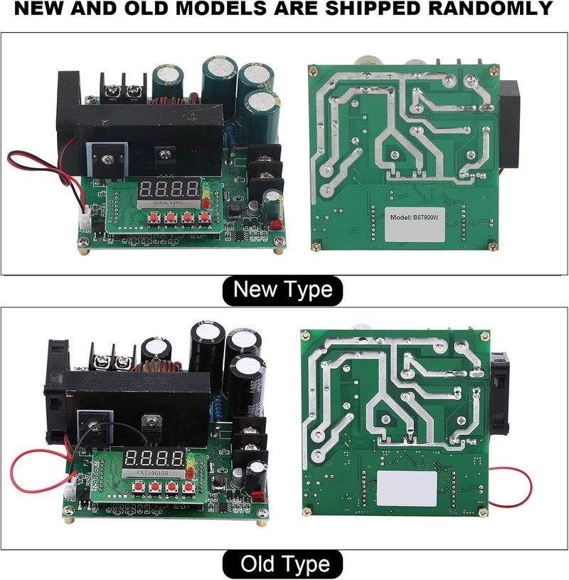 900W DC High Precision Digital Boost Converter Voltage Step Up Power Module with LCD Display Adjustable 8 60V to 10 120V for DIY Electronics Solar System Power Supply - Image 3