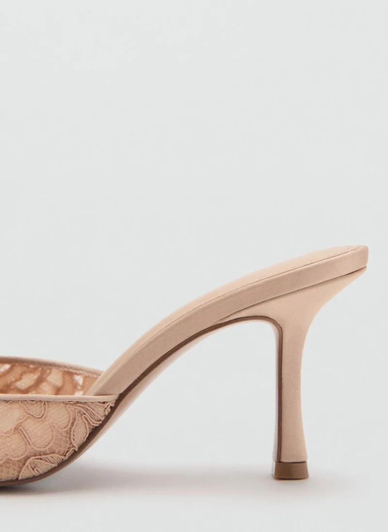 MANGO  Lace Heeled Sandals for Women | Best Price UAE