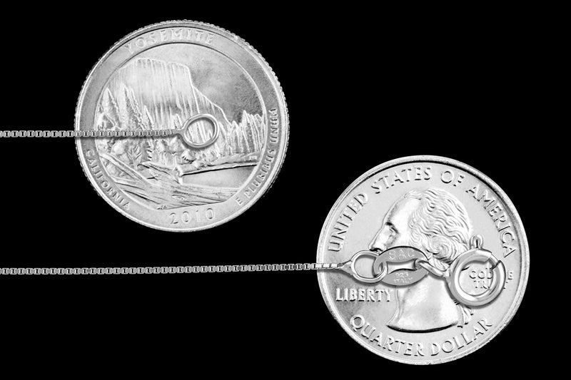 SAC SILVER Sterling Silver Box Chain 1mm Genuine Solid 925 Italy Classic New Necklace 18in - Image 2