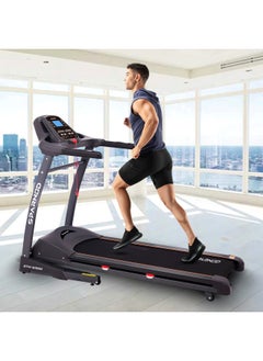 Sparnod Fitness STH-5300 (5.5 HP Peak) Automatic Treadmill - Foldable Motorized Walking & Running Machine for Home Use - Sturdy Equipment with Auto Incline, Black  - Image 2