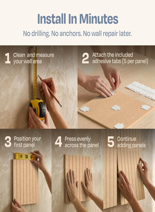 Ekkogo X-Large Cork Board Alternative 12-Pack Felt Bulletin Board Thick and Decorative Pin Board for Home Office Walls 47.24 x 35.43 Inches with 72 Adhesive Tabs - [Soft Camel] - Image 5